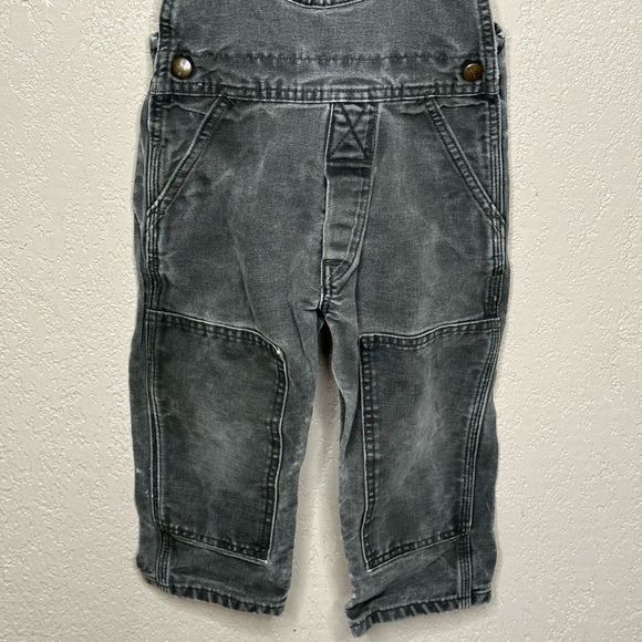 VTG Carhartt Overalls Size 5T Toddlers MOSS Green - Picture 4 of 7
